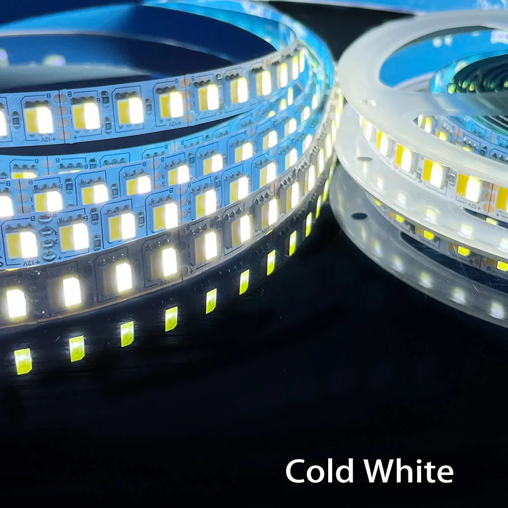 DC12V/24V Dual Color 5050 60/120leds/m White light Warm White CCT Color Temperature Dimmable Decorative 3-Color LED Light Strip