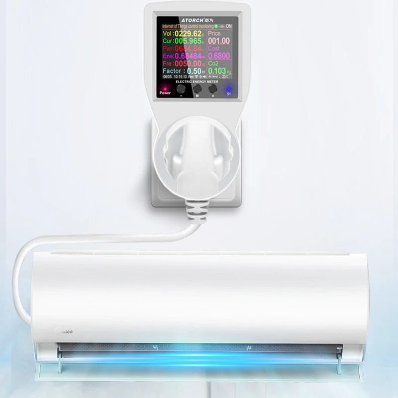 WIFI Smart Socket Digital Wattmeter 220V Power Meter Electricity Consumption EU/FR/US/UK/AU Plug Kilowatt Wattage Energy Meter