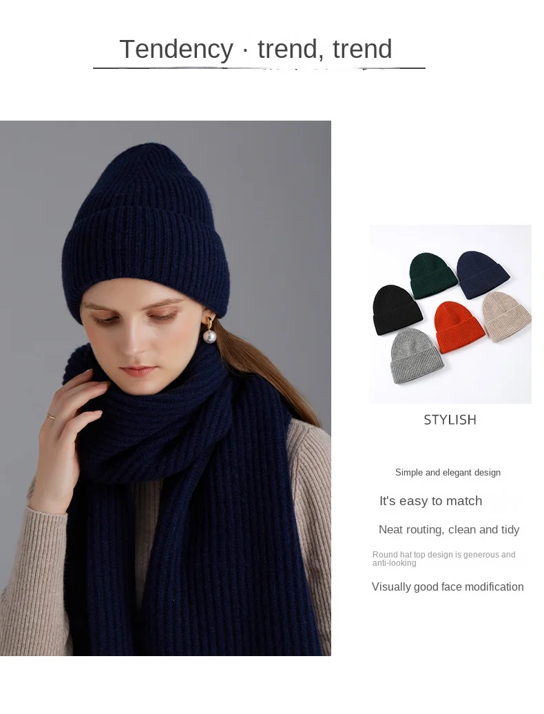 100% Merino Wool New Beanie Winter Women Men Boys Girls Crochet Skullies Hat Solid Color Autumn Knitted Beanies Caps FreeShip