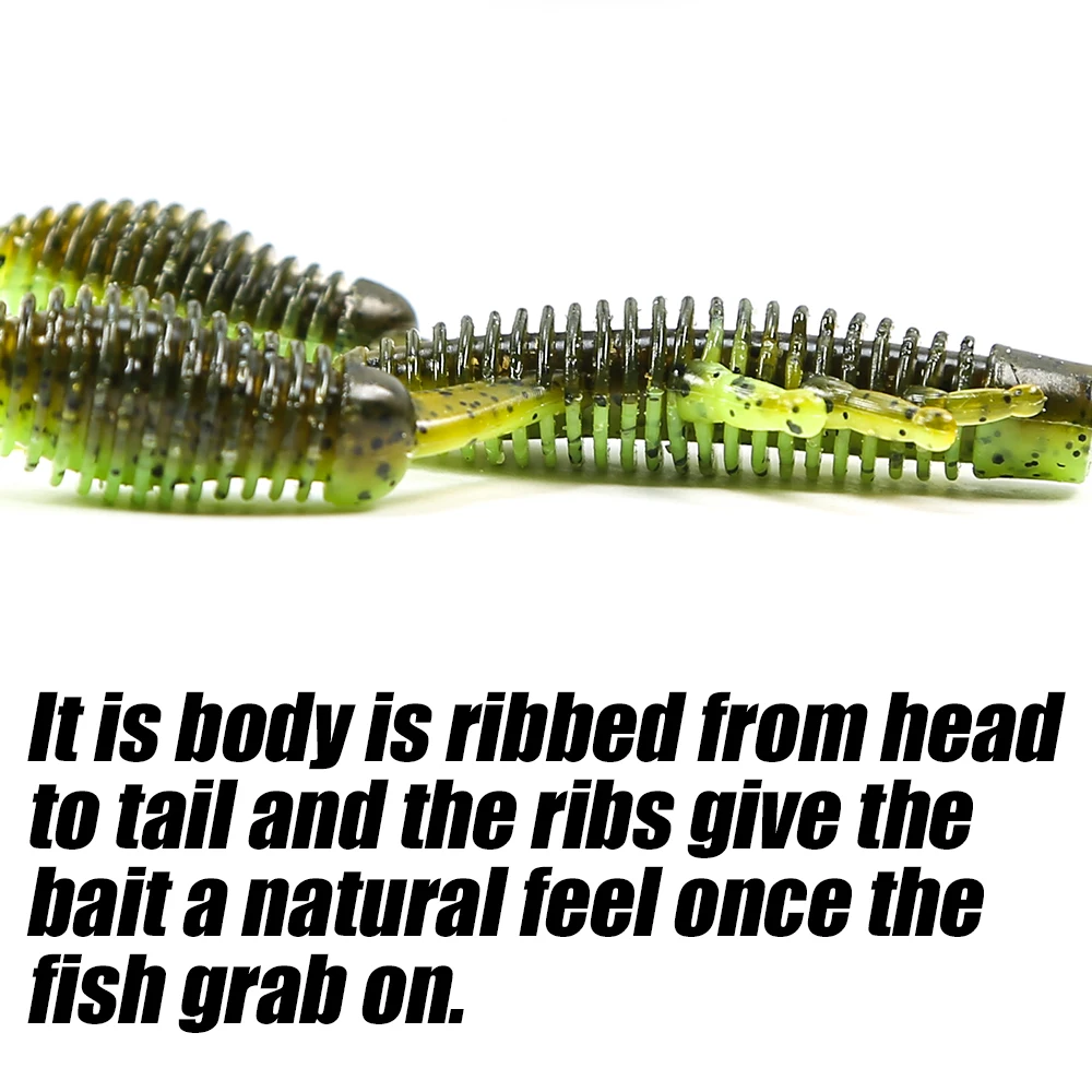 B&U 70mm Soft Fishing Lures Craws Shrimp UV Light Soft Plastic Bait Wobblers Bass Lures Saltwater Sea Fishing Silicone Baits