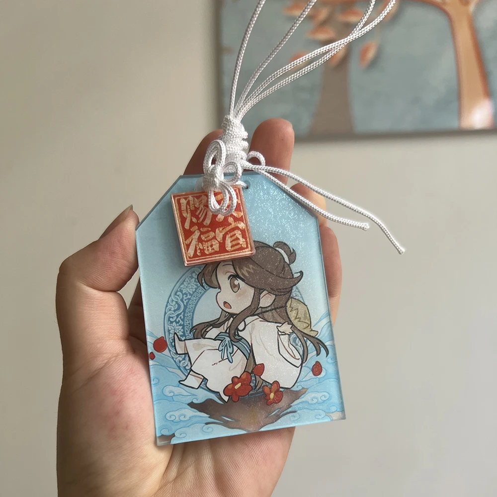 Anime Heaven Official’s Blessing Acrylic Amulet Cosplay Tian Guan Ci Fu Xie lian Hua Cheng Talisman Xmas GiftL