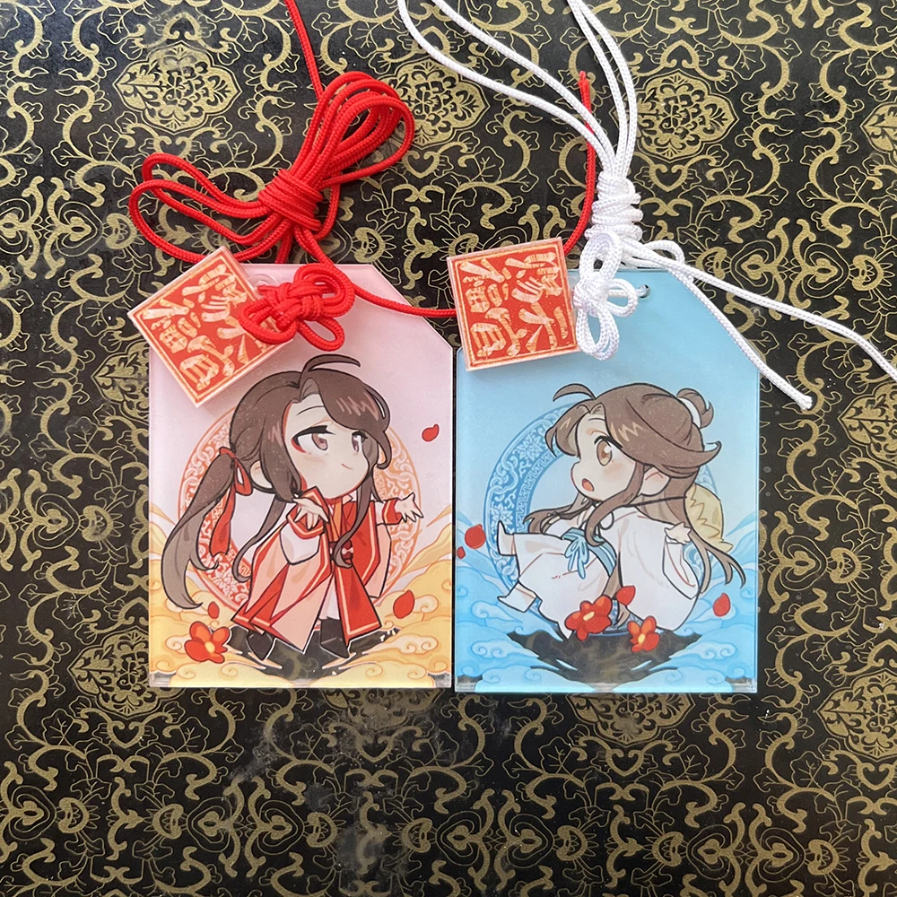 Anime Heaven Official’s Blessing Acrylic Amulet Cosplay Tian Guan Ci Fu Xie lian Hua Cheng Talisman Xmas GiftL