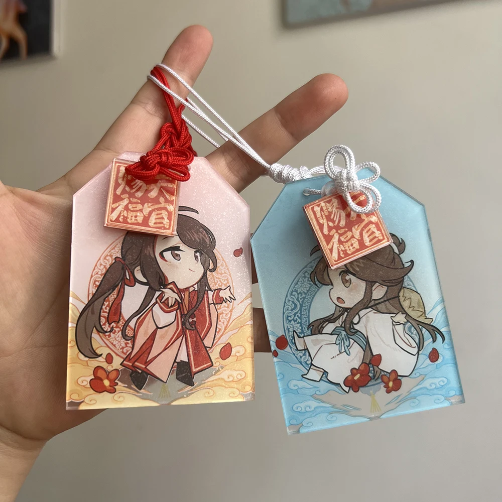 Anime Heaven Official’s Blessing Acrylic Amulet Cosplay Tian Guan Ci Fu Xie lian Hua Cheng Talisman Xmas GiftL