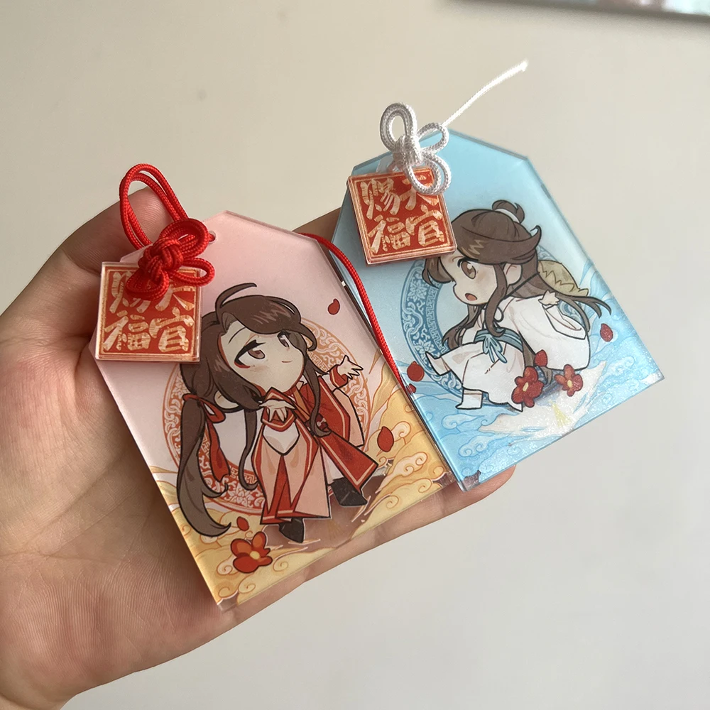 Anime Heaven Official’s Blessing Acrylic Amulet Cosplay Tian Guan Ci Fu Xie lian Hua Cheng Talisman Xmas GiftL