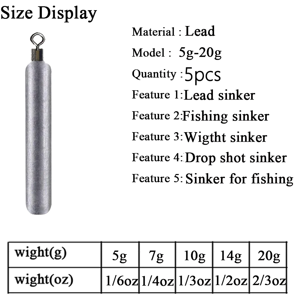 5pcs/lot 3.5g 5g 7g 10g 14g 20g 30g 40g Fishing Weights Sinkers Carp Fishing Baits Sinker Fishing Tackle Accessories