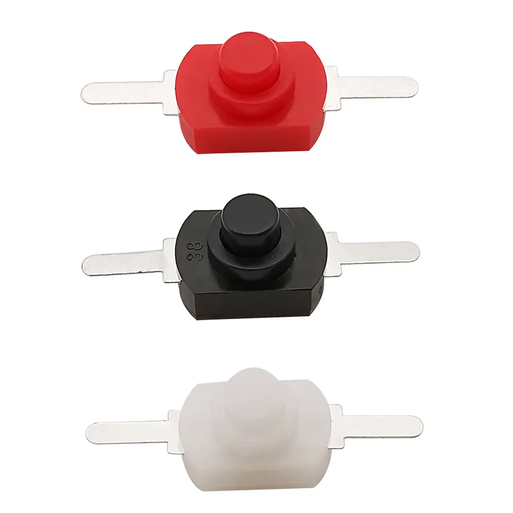 5-50Pcs DC 30V 1A 1208YD Mini Push Button Switch Electric Torch Flashlight Self Lock Switch Latching On Off Switch Micro Switch