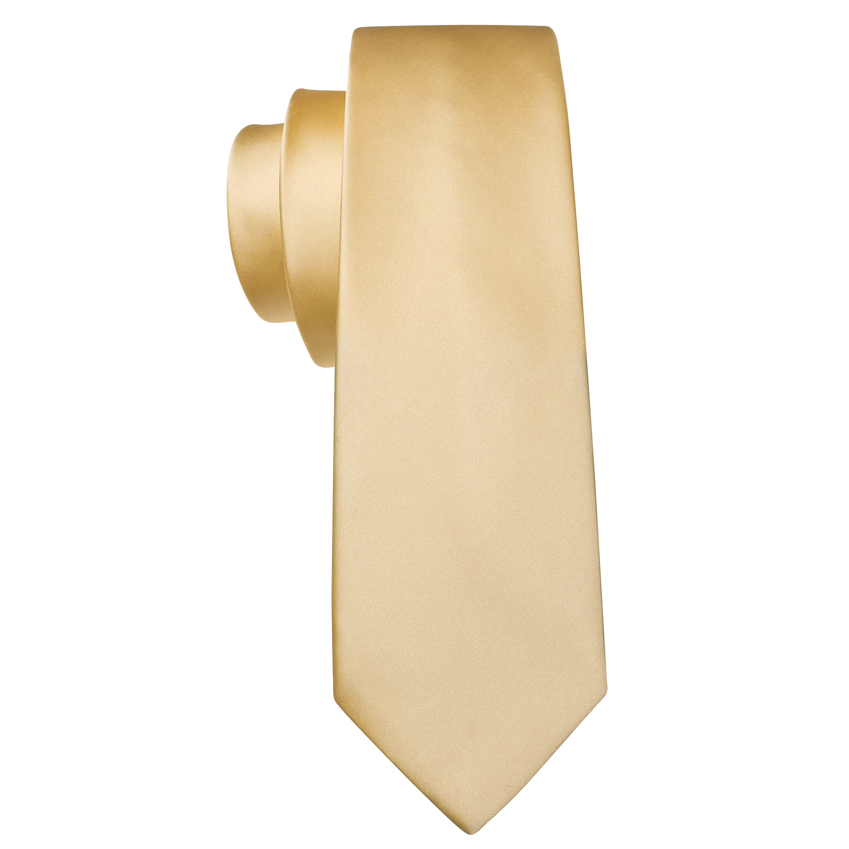 Fashion Silk Men Tie Set Gold Yellow Orange Solid Paisley Striped Plaid Floral Necktie Pocket Square Cufflinks Wedding Business