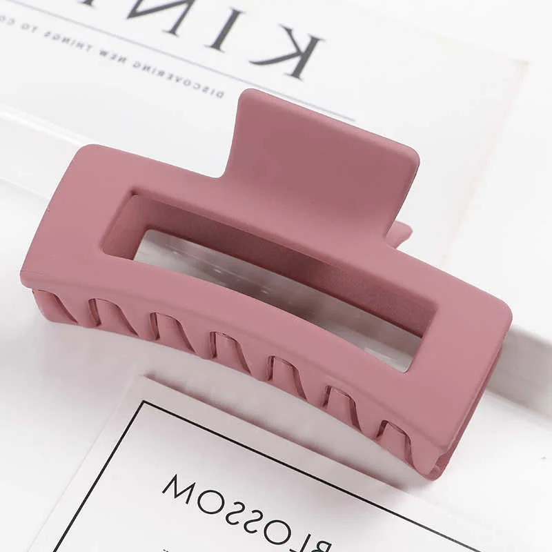 Korean Women Girls Acrylic Hair Claws Hair Clips Headwear Large Size Hairpins Crab Barrette Fashion Ornament Hair Accessories
