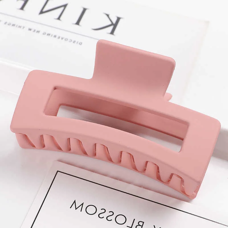 Korean Women Girls Acrylic Hair Claws Hair Clips Headwear Large Size Hairpins Crab Barrette Fashion Ornament Hair Accessories