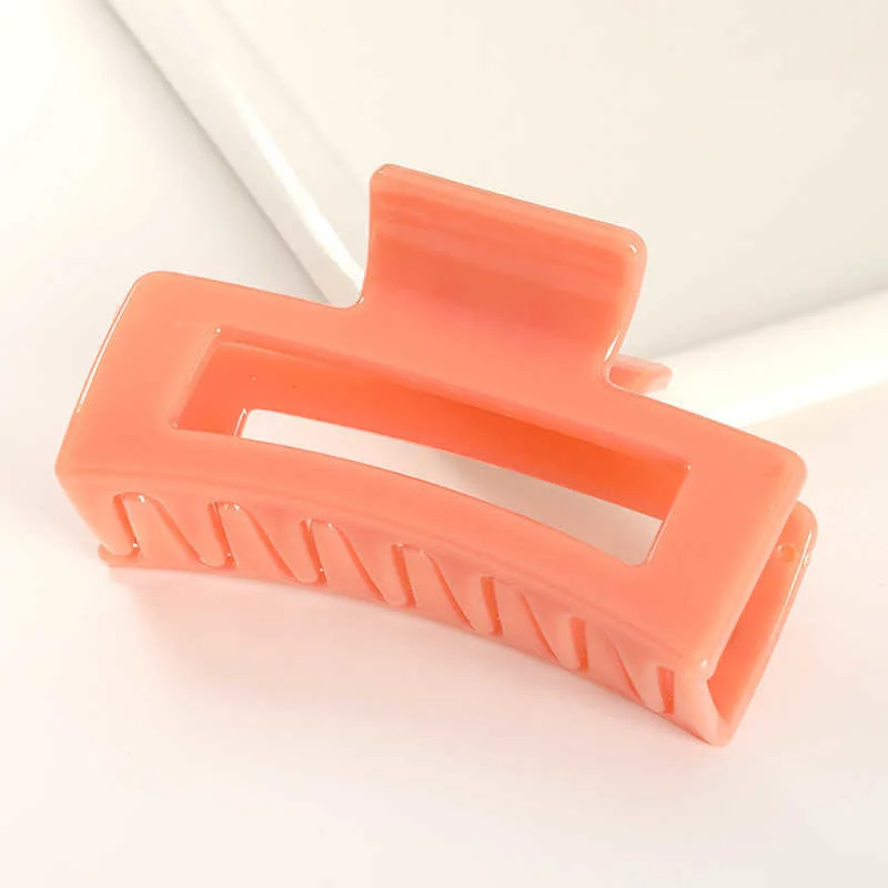 Korean Women Girls Acrylic Hair Claws Hair Clips Headwear Large Size Hairpins Crab Barrette Fashion Ornament Hair Accessories