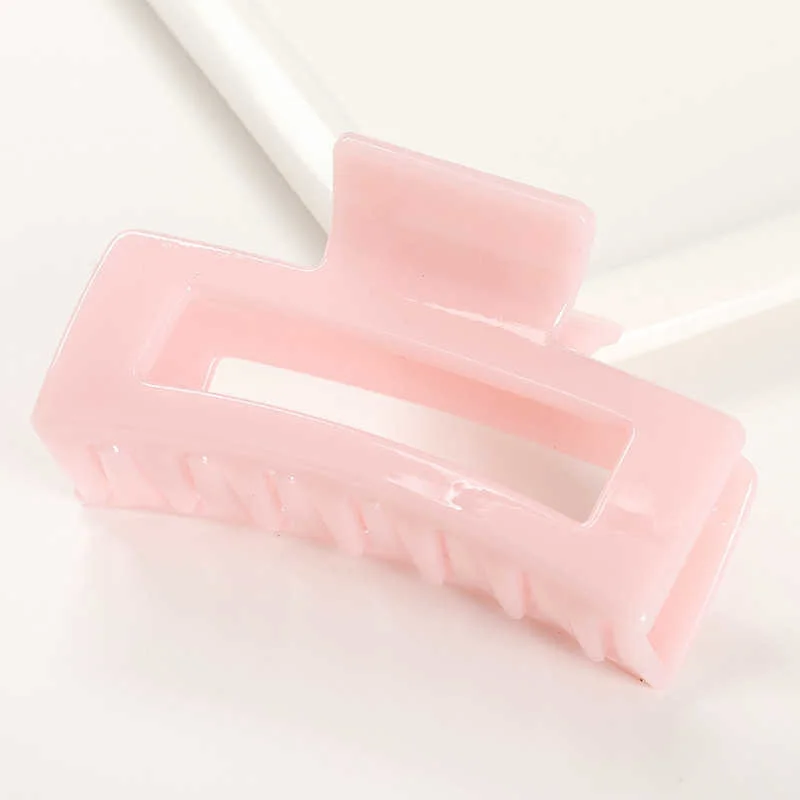 Korean Women Girls Acrylic Hair Claws Hair Clips Headwear Large Size Hairpins Crab Barrette Fashion Ornament Hair Accessories