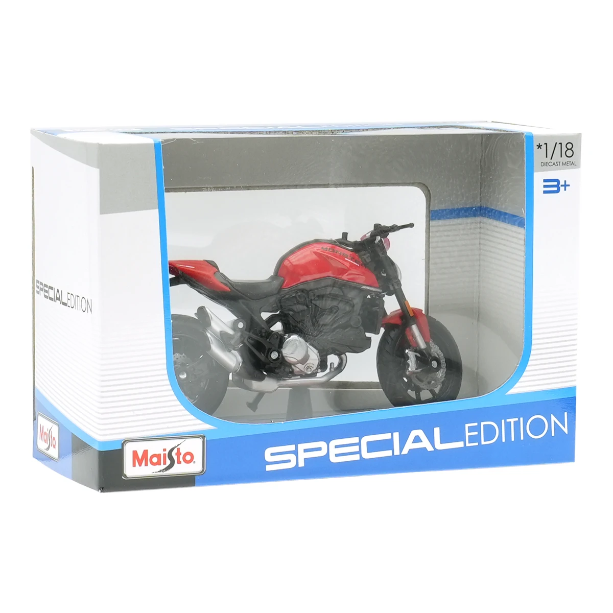 Maisto 1:18 2021 Ducati Monster + Static Die Cast Vehicles Collectible Hobbies Motorcycle Model Toys