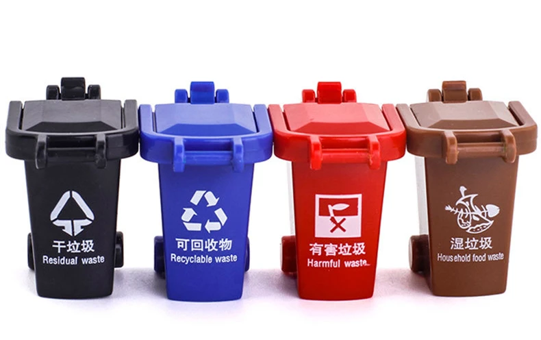 1/32 City Garbage Truck Car Model Diecast Metal Garbage Sorting Sanitation Vehicle Car Model Sound and Light Childrens Toys Gift