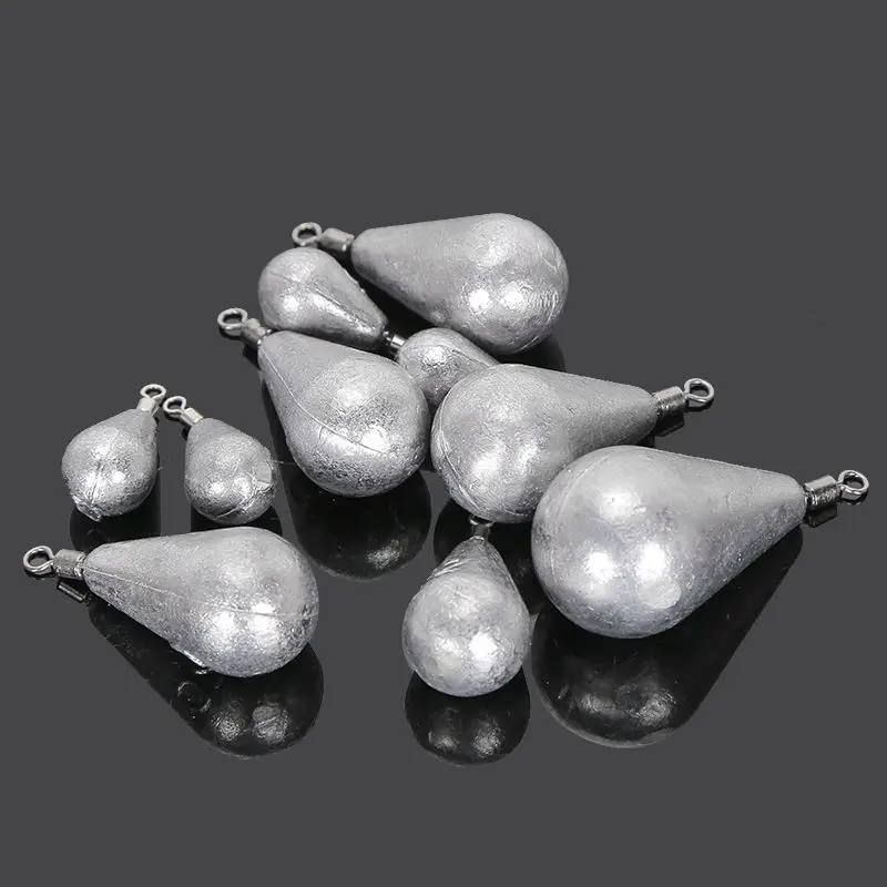 Fishing Lead Sinker with Swivels Lead Pendants Swivel Drop Lead Sinker 7.5g/15g/30g/45g/60g/75g/150g Fishing Accessories