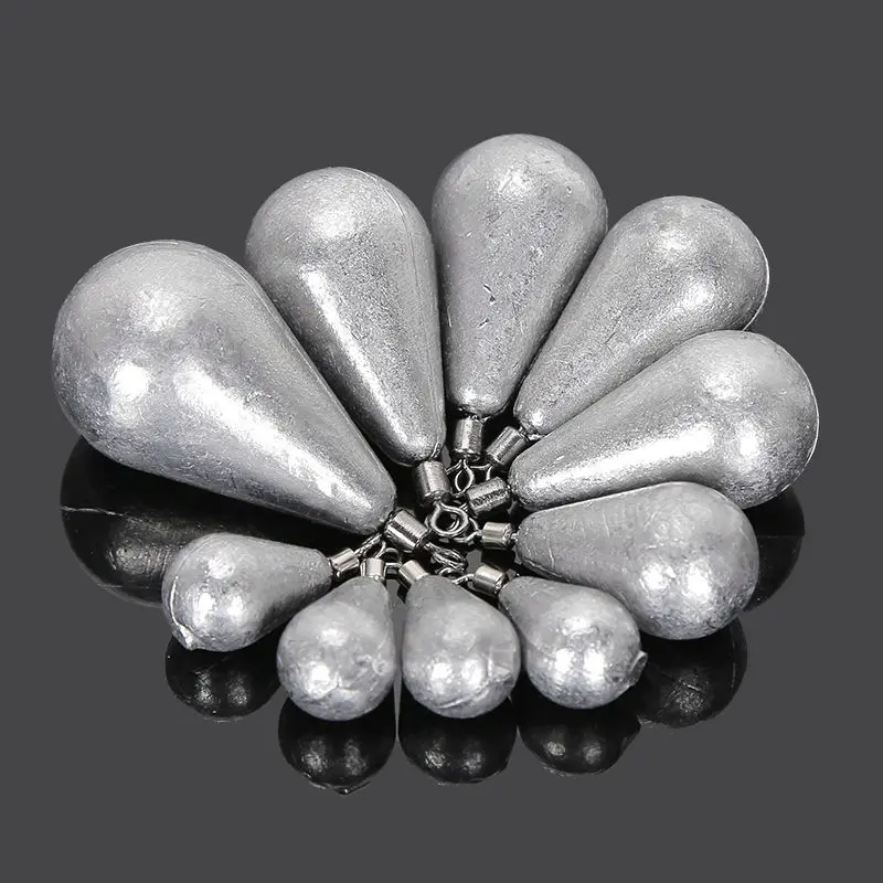 Fishing Lead Sinker with Swivels Lead Pendants Swivel Drop Lead Sinker 7.5g/15g/30g/45g/60g/75g/150g Fishing Accessories