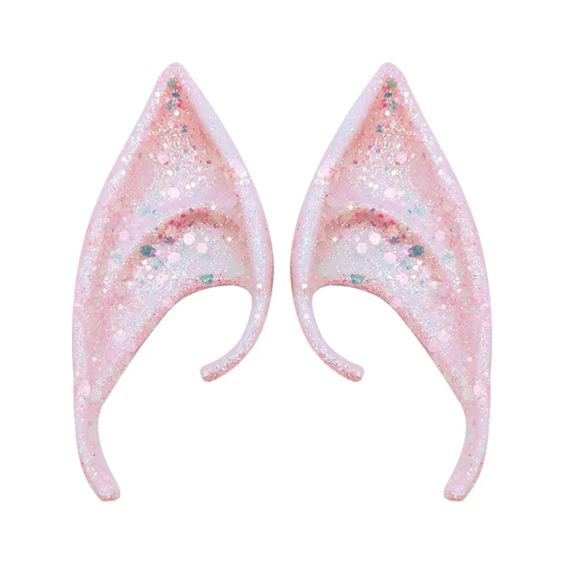 Cosplay Avatar Ears Colorful Shiny Movie Avatar 2 the Way of Water Cosplay Accessories Elven Ears