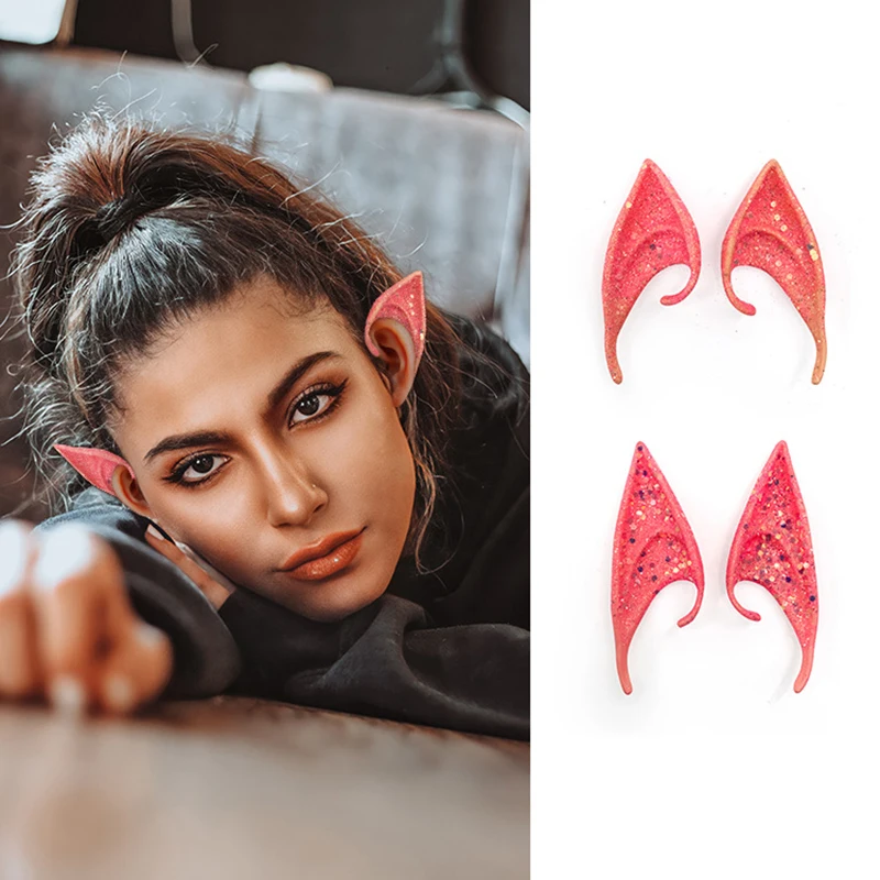 Cosplay Avatar Ears Colorful Shiny Movie Avatar 2 the Way of Water Cosplay Accessories Elven Ears