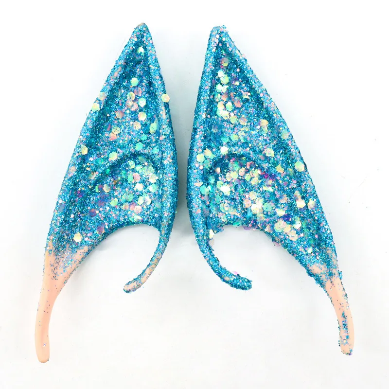 Cosplay Avatar Ears Colorful Shiny Movie Avatar 2 the Way of Water Cosplay Accessories Elven Ears