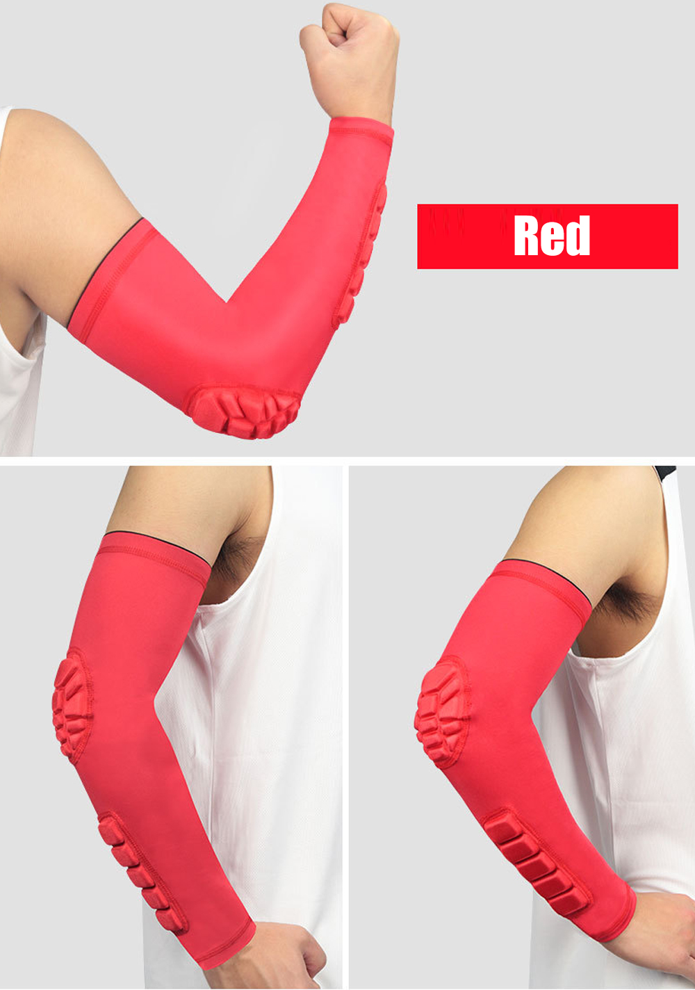 1PCS Arm Sleeves, Youth Adult Basketball Shooter Sleeves,Elbow Forearm Crashproof Pads for Football Basketball Volleyball Soccer