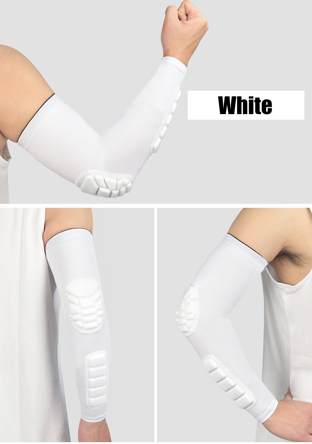 1PCS Arm Sleeves, Youth Adult Basketball Shooter Sleeves,Elbow Forearm Crashproof Pads for Football Basketball Volleyball Soccer