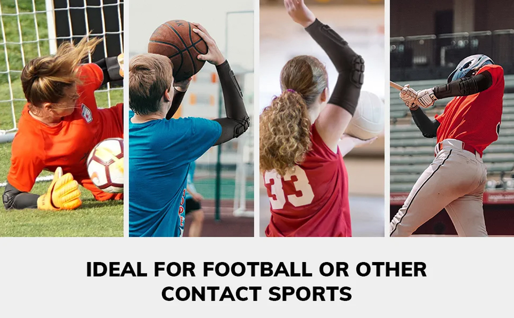 1PCS Arm Sleeves, Youth Adult Basketball Shooter Sleeves,Elbow Forearm Crashproof Pads for Football Basketball Volleyball Soccer