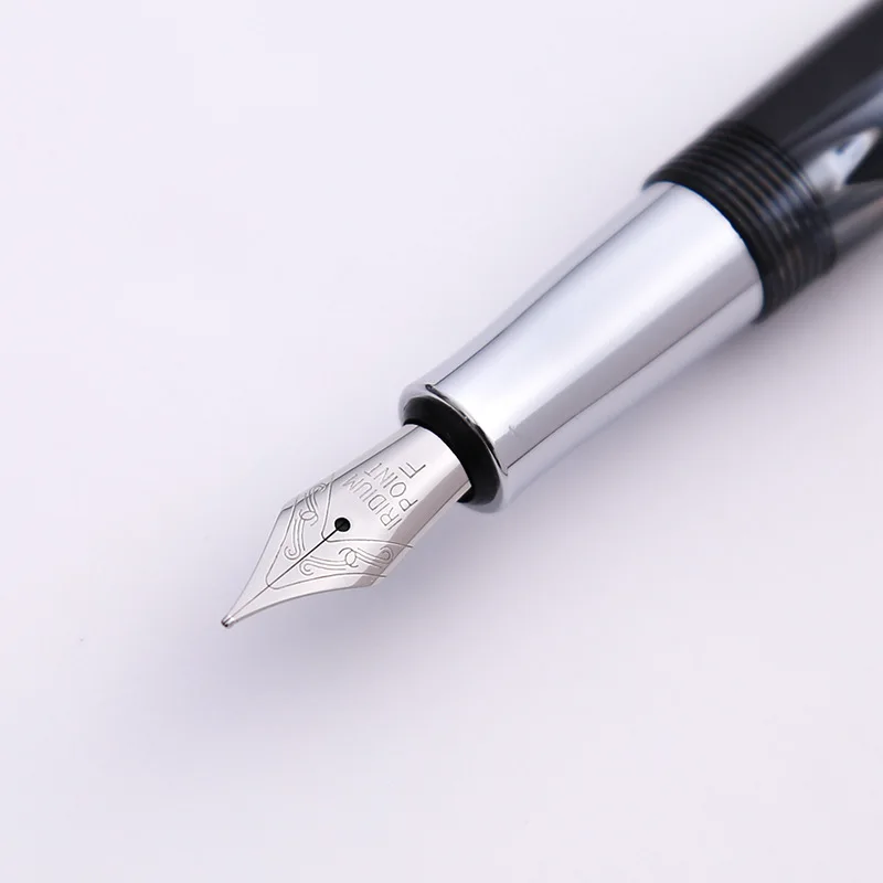 Luxury Fountain Pen Piston Acrylic Ink Pen Calligraphy Exquisite School Office Supplies Retro Pens 0.5mm EF/F Nib BLUE RED Green