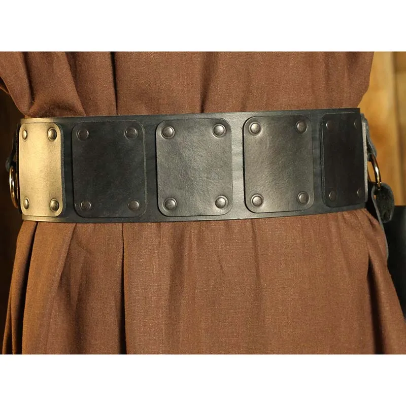 Medieval Corset Wide Belt Women Men Viking Knight Warrior Waistband Steampunk Medieval Pirate Larp Cosplay Costume Props