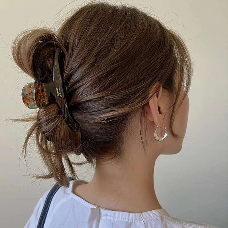 Elegant High Grade Acetate Hair Claw For Women Temperament Hair Decorate Lady Vintage Hair Clip Fashion Hair Accessories