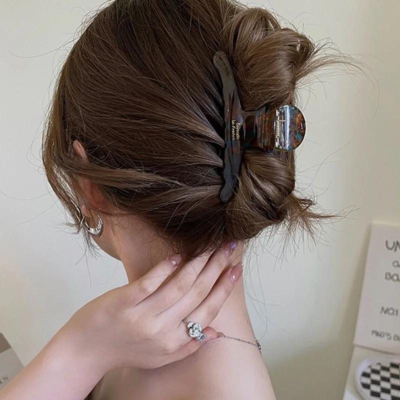 Elegant High Grade Acetate Hair Claw For Women Temperament Hair Decorate Lady Vintage Hair Clip Fashion Hair Accessories