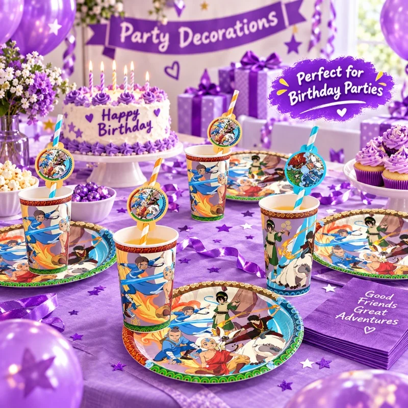 Avatar Combination Happy Birthday Party Decoration Tableware Set Alien Forest Creature Practical Durable Bestselling Supplies