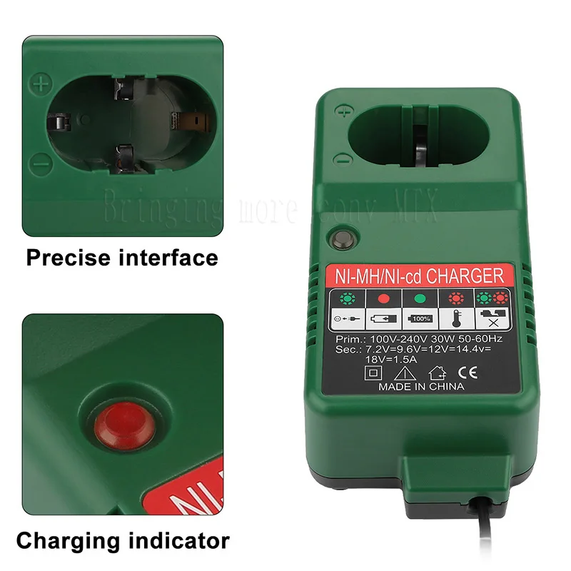 Battery Charger for Makita 6010D 6261D 6226DWE 6270D 6270DWE 6271D 6271DWE Replacement Charger 7.2V 9.6V 12V 14.4V 18V