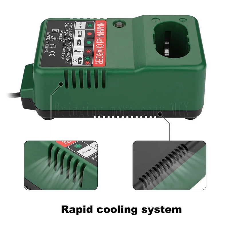 Battery Charger for Makita 6010D 6261D 6226DWE 6270D 6270DWE 6271D 6271DWE Replacement Charger 7.2V 9.6V 12V 14.4V 18V