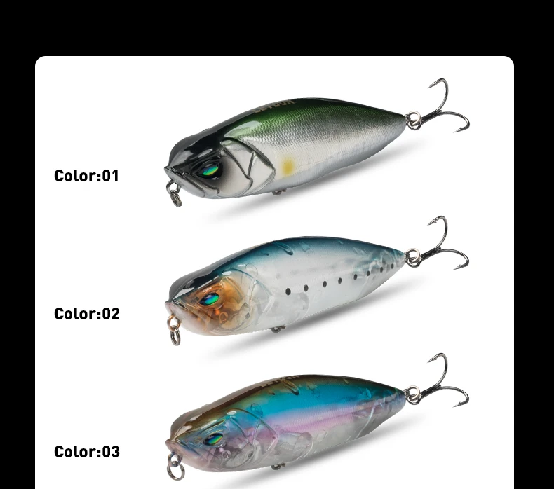 LEYDUN Z-Claw Floating Pencil Fishing Lures 86mm 100mm 120mm Topwater Hard Baits Surface Stickbait Good Action Bass Wobblers