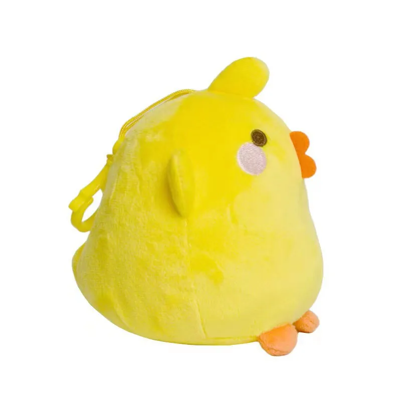 New Genuine 14cm Molang Piu Piu Kawaii Cute Plush Chick Rabbit Keychain Pendant Toy Anime Cartoon Soft Stuffed Dolls Child Gifts