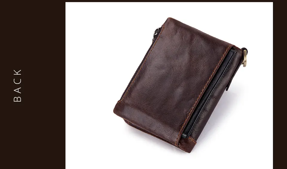 Fashion Women Wallet Genuine Leather Female Clutch Wallets Hasp Double Zipper Design Short Coin Pocket ID Card Holder Purse