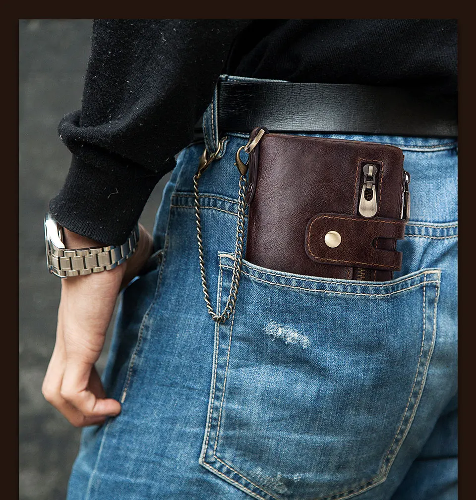 Fashion Women Wallet Genuine Leather Female Clutch Wallets Hasp Double Zipper Design Short Coin Pocket ID Card Holder Purse