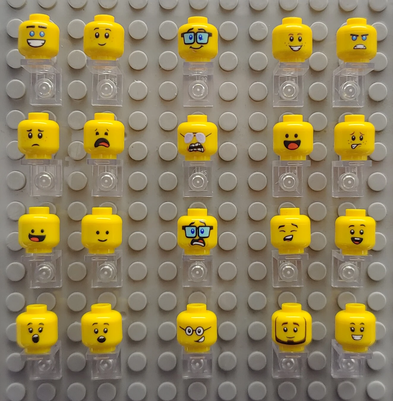 Kury Toys DIY MOC For 3626 5# 1pcs printed parts Single side Building block parts for brick toys