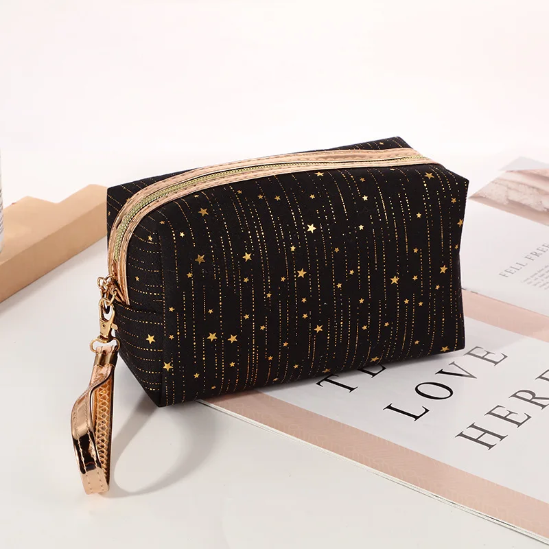 Stamping Makeup Bag Travel Cosmetic Bag Zipper Makeup Bags Cosmetics Organizer Storage Pouch Portable Travel Toiletry Bag