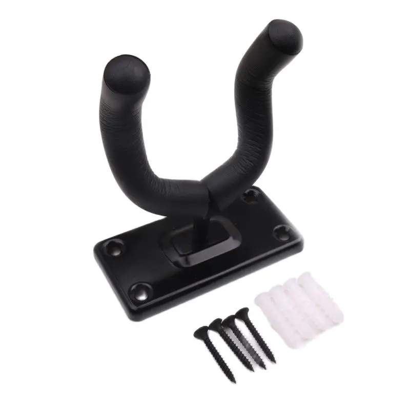 Guitar Wall Mount Hook Holder Racks Violin Hanger Stand Rack Bracket Display for Guitar Bass Skateboarding Easy To Install+Screw