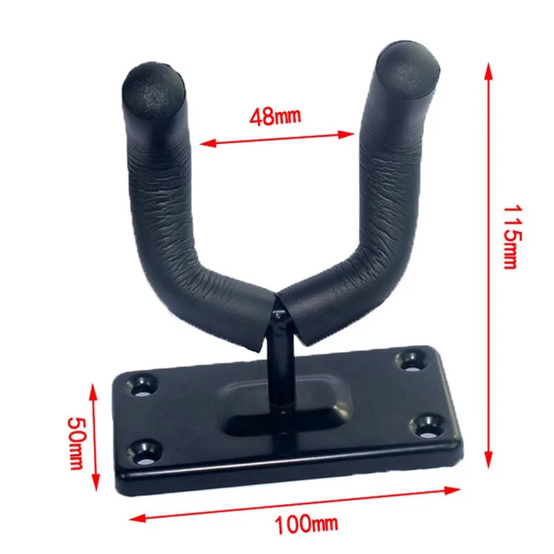 Guitar Wall Mount Hook Holder Racks Violin Hanger Stand Rack Bracket Display for Guitar Bass Skateboarding Easy To Install+Screw