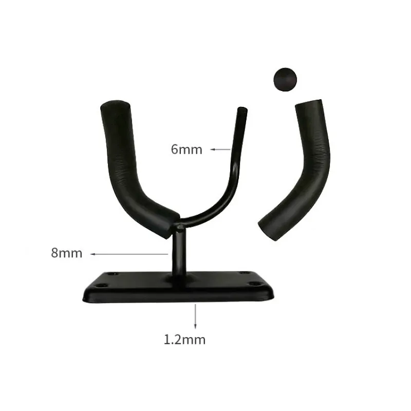 Guitar Wall Mount Hook Holder Racks Violin Hanger Stand Rack Bracket Display for Guitar Bass Skateboarding Easy To Install+Screw