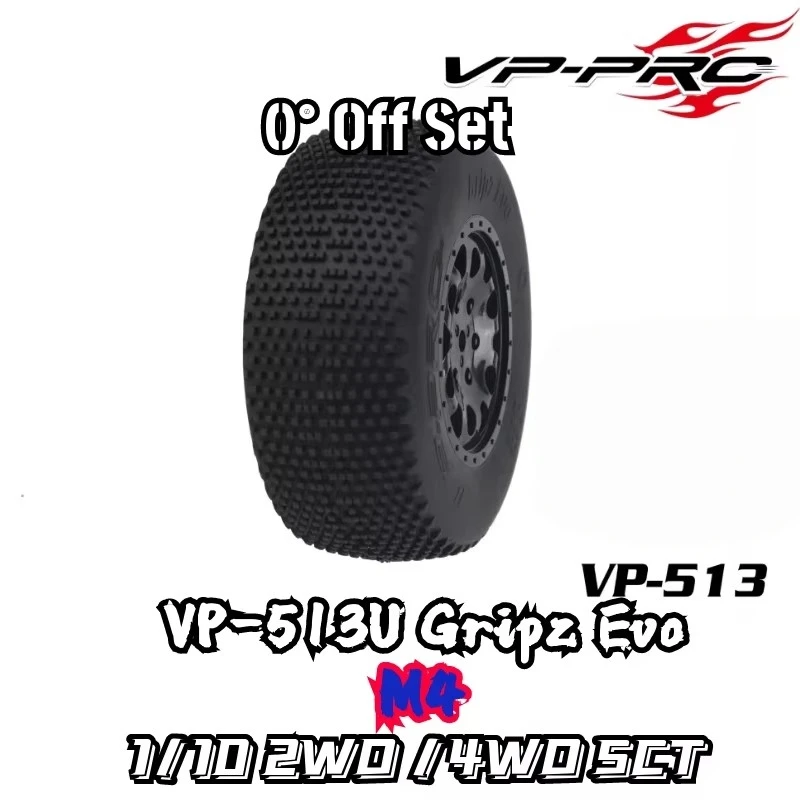 VP PRO 1/10 4WD 2WD SCT Short Truck Tire 0 1/2 off set 513U Gripz Evo 12mm Nut RC Racing Tire High Grip TLR Xray AE ARRMA Losi