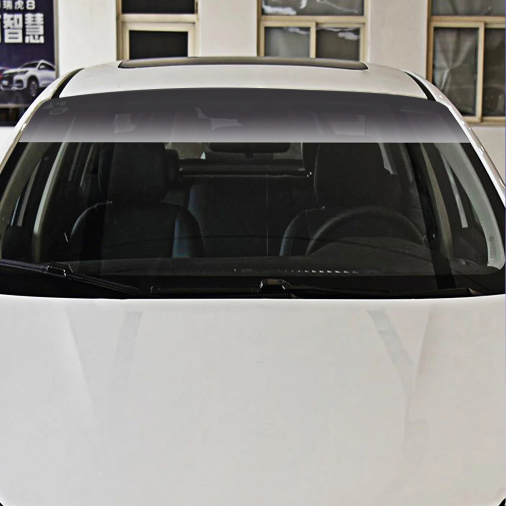 Universal Car Windscreen Sun Shade Film Sticker 135x20cm Window Glass Solar Films With Scraper Anti-UV Sun Strip Car Accessories