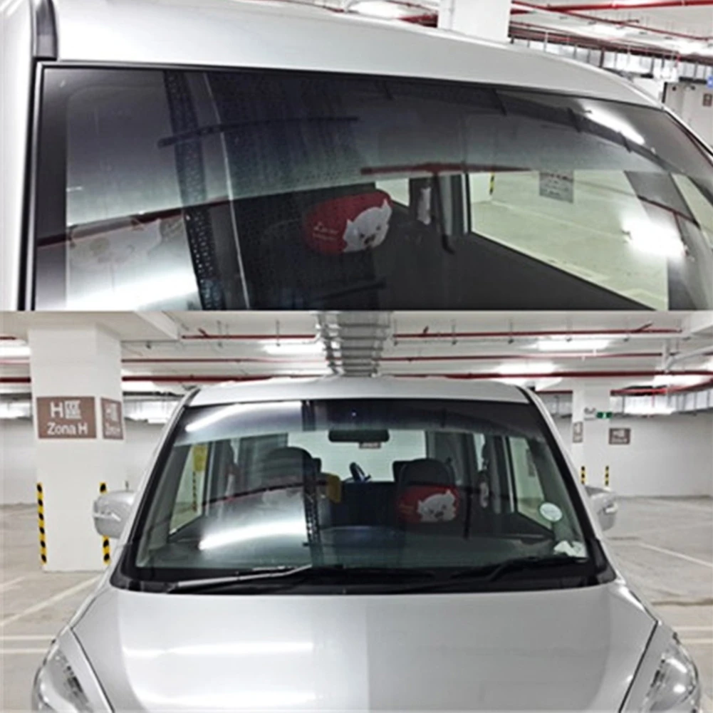 Universal Car Windscreen Sun Shade Film Sticker 135x20cm Window Glass Solar Films With Scraper Anti-UV Sun Strip Car Accessories