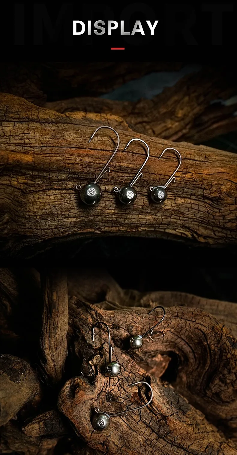 LSP Jig Head Fishing Hook 1.8g 2.7g 3.5g 5.3g 7g 10.5g Barbed Fishhook Fishing Tackle Accessories Kit Pesca