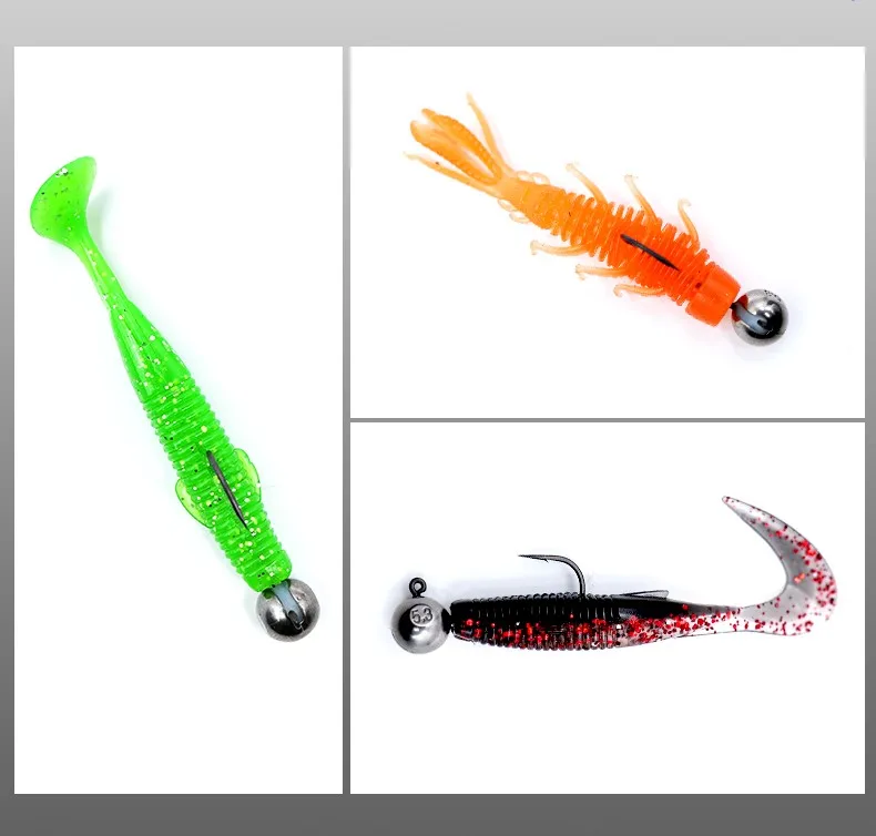 LSP Jig Head Fishing Hook 1.8g 2.7g 3.5g 5.3g 7g 10.5g Barbed Fishhook Fishing Tackle Accessories Kit Pesca