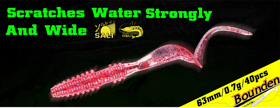 TSURINOYA Soft Bait Fishing Lure FLAME 3.0in 1.8g 18pcs Silicone Worm Bass Pike Light Game Fishing Rig Tackle Swimbait