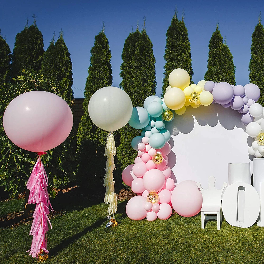 10/20/30pcs 10inch Pastel Blue Balloons Retro White Sand Nude Coffee Brown Latex Ballon Birthday Wedding Baby Shower Party Decor