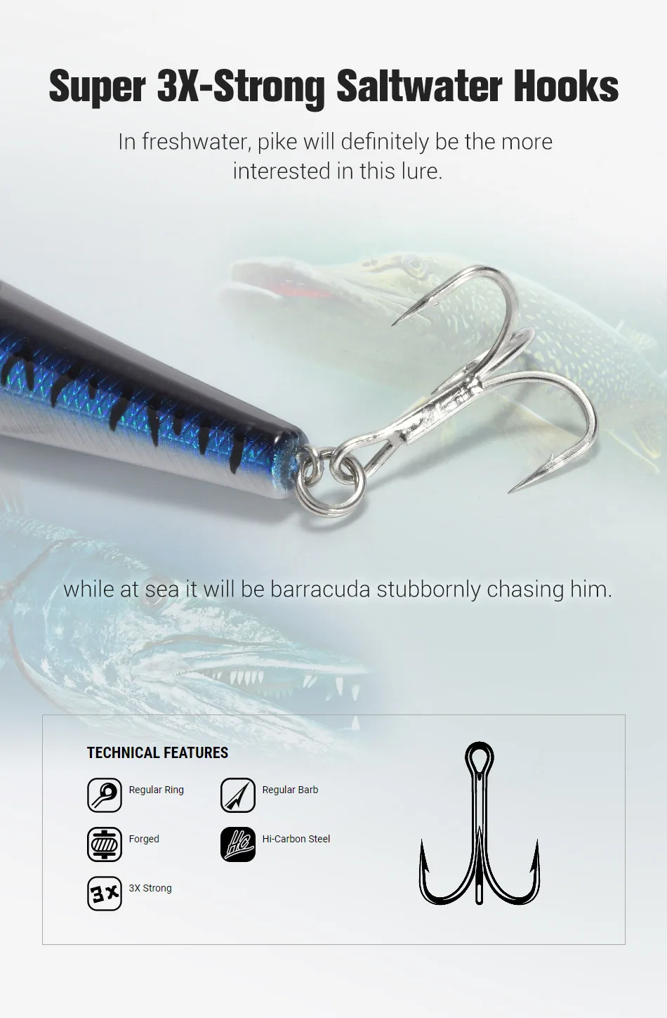 NOEBY Slim Lance Minnow 150mm 23g Fishing Lure Floating Wobblers Artificial Hard Bait for Pike Bass Jerkbait Fishing Lures
