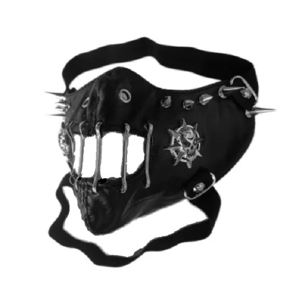 New Desig Ghoul Personality Rivet Punk Cosplay Locomotive Abstract Kill Performance Spike Masks Halloween Winter Warm Party Mask